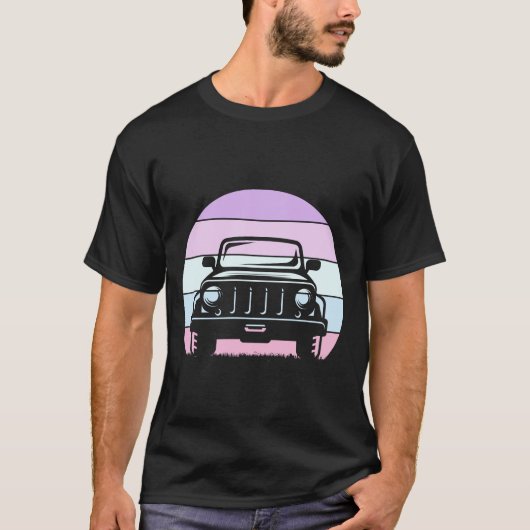 Off-road avonturen Jeep T-shirt (Voorkant)