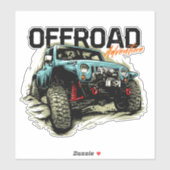 Off-road avontuur 4 x 4 Graphic Rock Crawler Sticker (Vel)
