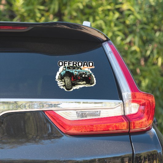 Off-road avontuur 4 x 4 Graphic Rock Crawler Sticker (Auto Zijkant)