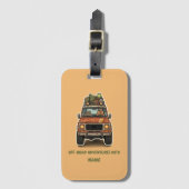 Off-Road Capybara Kampeer Aangepast Bagagelabel (Voorkant (verticaal))