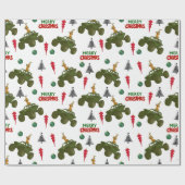 Off Road Christmas Wrapping Paper Cadeaupapier (Vlak)