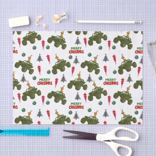 Off-Road Christmas Wrapping Paper Tissuepapier (Craft)