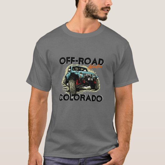 Off-Road Colorado 4X4 ATV - Tekst aanpassen T-shirt (Voorkant)