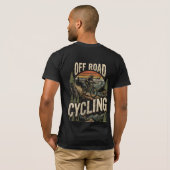 Off Road Fietsen Vintage Berg T-shirt (Achterkant volledig)