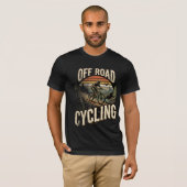 Off Road Fietsen Vintage Berg T-shirt (Voorkant volledig)