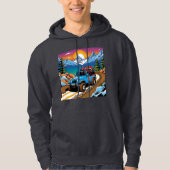 Off-road hoodie op grote hoogte (Voorkant)