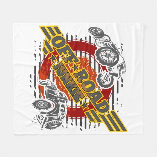Off Road Junkie 4x4 Fleece Deken (Voorkant (Horizontaal))