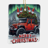 Off-road kabouters Kerstmis Keramisch Ornament (Rechts)