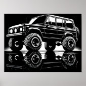 Off-Road Legend Silhouette Poster (Voorkant)