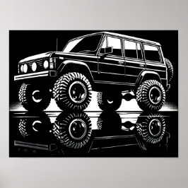 Off-Road Legend Silhouette Poster