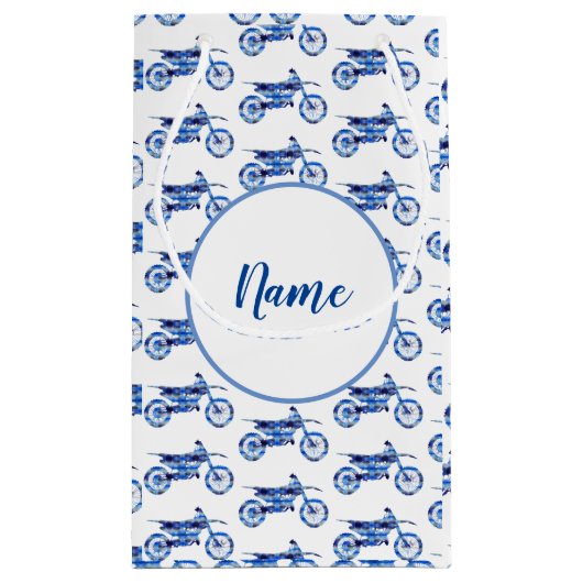 Off-road motorfiets gepersonaliseerd klein cadeauzakje (Achterkant)