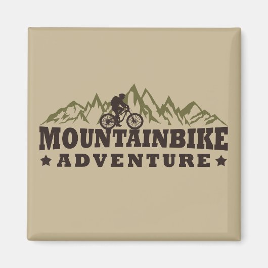 off-road mountainbike avontuur magneet (Voorkant)