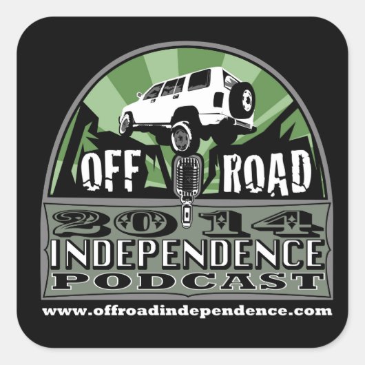 Off-Road Onafhankelijkheid 3 "x3" stickers van de (Voorkant)
