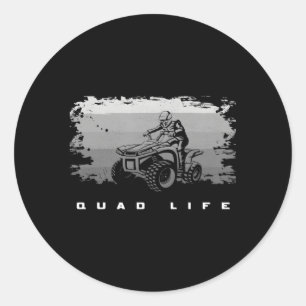 Off Road Quad ATV Off Road Quad ATV Ronde Sticker