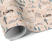 Off-road racen, naadloos. cadeaupapier (Rol Hoek)