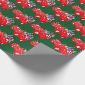 Off Road Santa Wrapping Paper Cadeaupapier (Hoek)