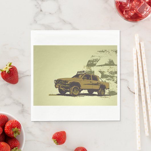 Off Road Vehicle Paper Napkins Servet