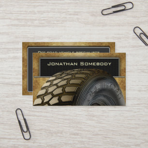 Off Roaders Tire Business Card Template 14 Visitekaartje