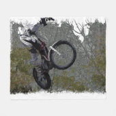 Off-roading - Motocross Racing Fleece Deken (Voorkant (Horizontaal))
