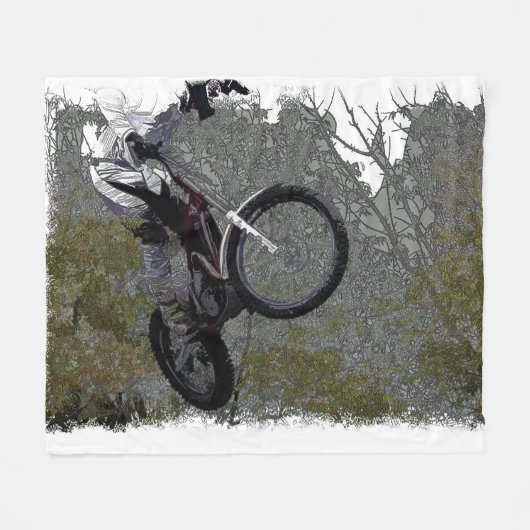 Off-roading - Motocross Racing Fleece Deken (Voorkant (Horizontaal))