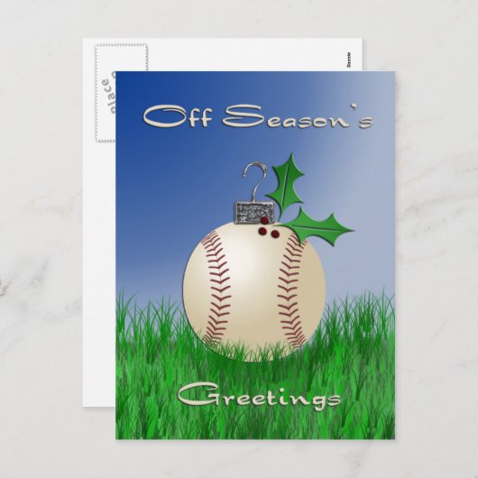 Off Season's Greetings Briefkaart (Voorkant / Achterkant)