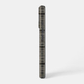 Off-set Modern Plaid Grijs iPhone 16 Hoesje (Linkerkant)