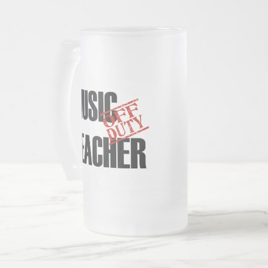 OFF TATY MUSIC-TEACHER MATGLAS BIERPUL (Voorkant links)