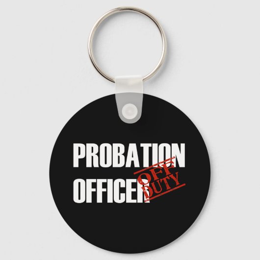 OFF TATY PROBATION OFFICR DARK SLEUTELHANGER (Voorkant)