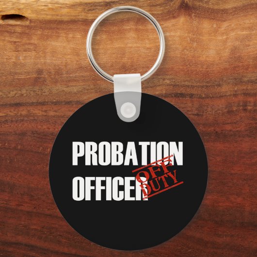 OFF TATY PROBATION OFFICR DARK SLEUTELHANGER (Voorkant)