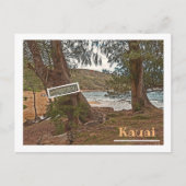 "OFF-THE-BEATEN PAD MOLOAA BEACH" BRIEFKAART (Voorkant)