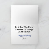 Off-the-grid Ham Radio Operator Verjaardag Kaart (Binnen)