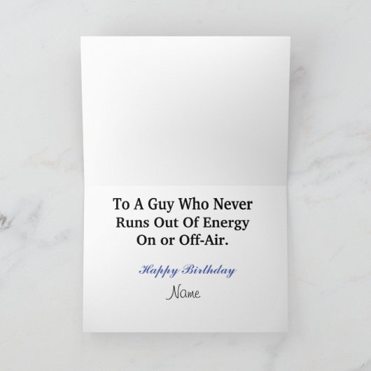 Off-the-grid Ham Radio Operator Verjaardag Kaart (Binnen)