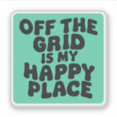 Off the Grid Sticker (Voorkant)