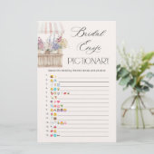 Off the market Bridal shower Emoji pictionary game (Staand voorkant)