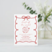 Off The Market Bridal Shower Invitation Template Uitnodiging Briefkaart (Staand voorkant)