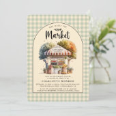 Off the Market Bridal Shower Uitnodiging (Staand voorkant)