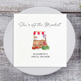 Off the Market Bruiloft Feest Script Aangepast Servet