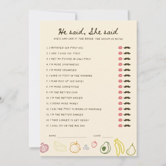 Off The Market Downloadbaar Hij zei dat ze Kaart z (Voorkant)