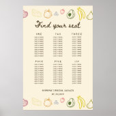 Off-the-market grillig downloadbaar zitplan poster (Voorkant)