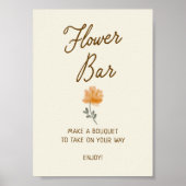 Off The Market Hand Getekende Bruiloftsshower Bloe Poster (Voorkant)