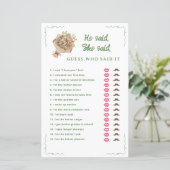 Off The Market Hij Zei Zij Zei Bruiloft Spel (Staand voorkant)