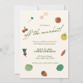 Off the Market Housewarming Party Invitation Kaart
