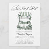 Off the Market Modern Calligraphy Bridal Shower Kaart (Voorkant)