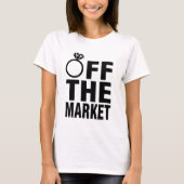 Off the market ring Personalized Bride T-shirt (Voorkant)