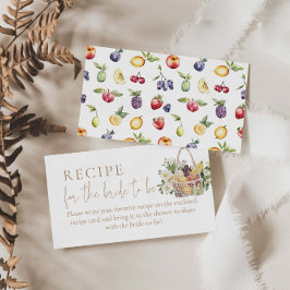 Off The Market Shower Recept voor de bruid te zijn Informatiekaartje