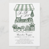 Off the Market Stand Calligraphy Bridal Shower Kaart (Voorkant)