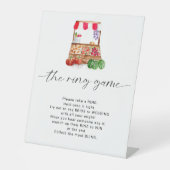 Off the Market Vrijgezellenfeest Het Ringspel Reclamebord Met Voetstuk (Voorkant)