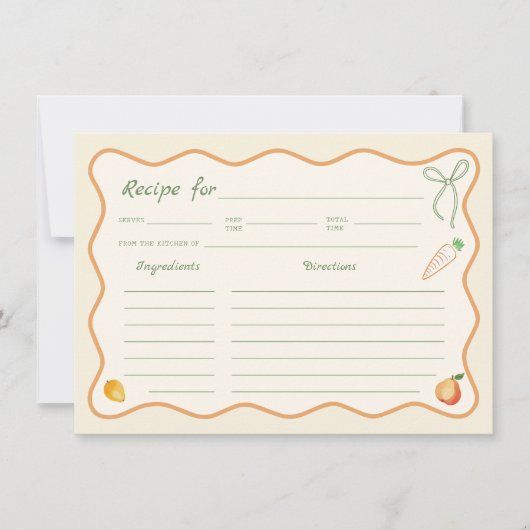 Off the Market Vrijgezellenfeest Recept Kaart (Voorkant)