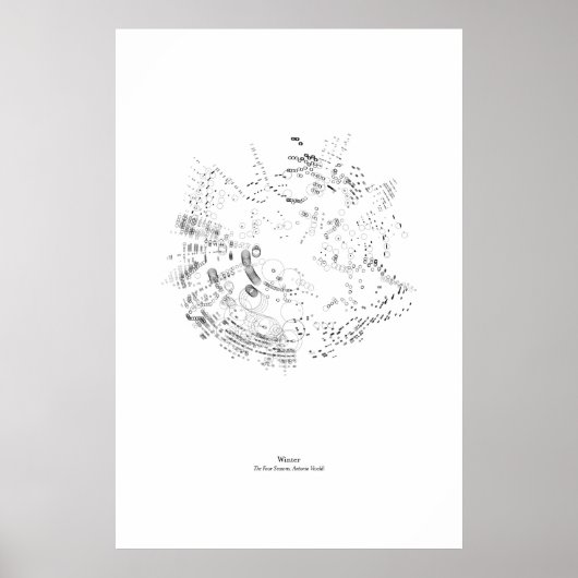 Off the Staff: The Four Seasons - Winter (black) Poster (Voorkant)