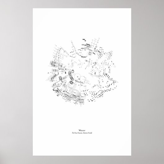 Off the Staff: The Four Seasons - Winter (black) Poster (Voorkant)